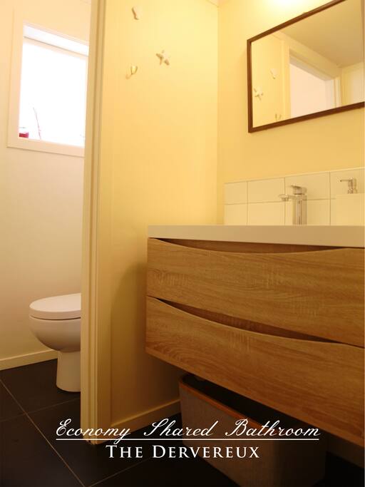 Economy room shared bathroom