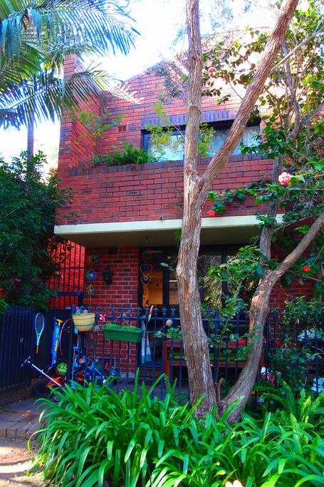 The back view of our town house.