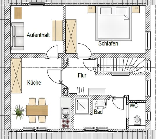 Ferienwohnung Storchennest Obergeschoss