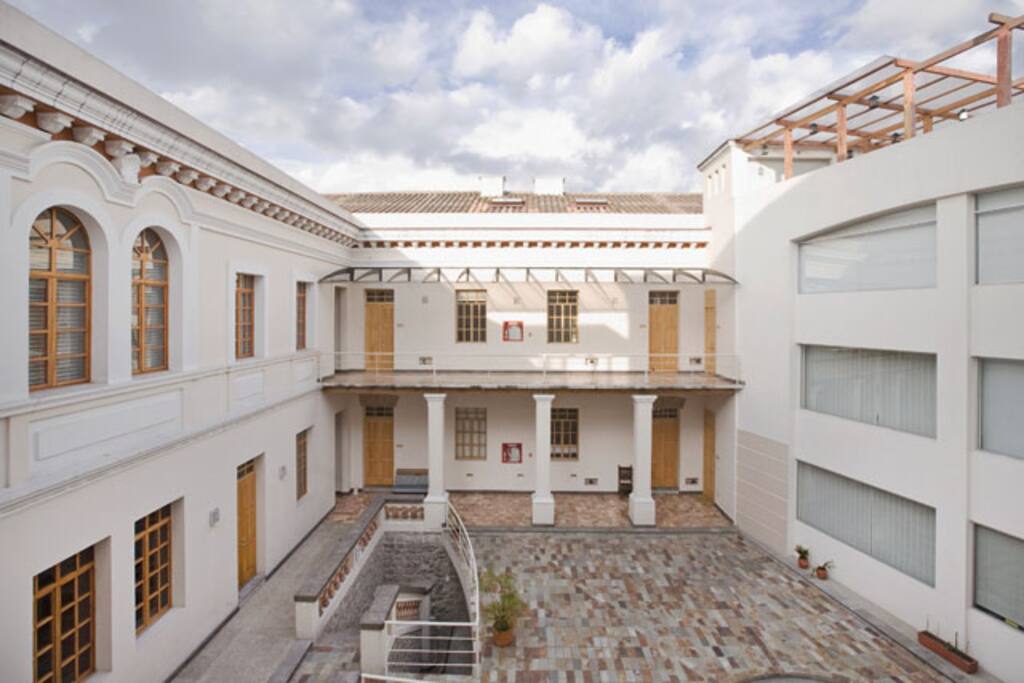 Inside patio
