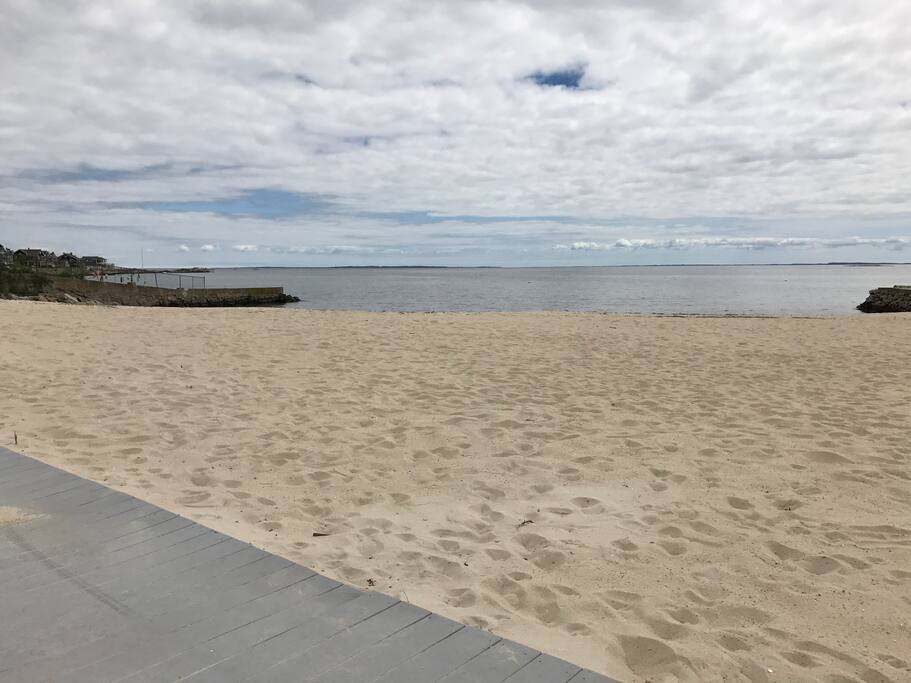 Sandy private beach