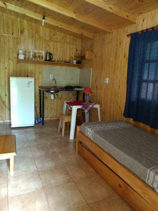 Interior cabaña.