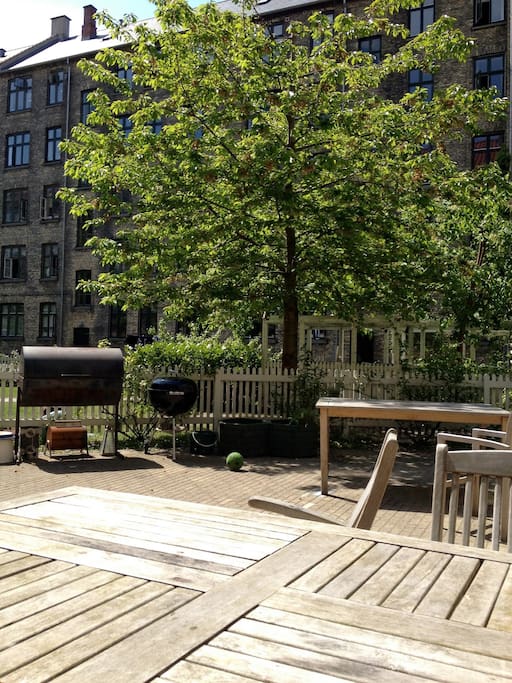 The back yard - barbecue avilable