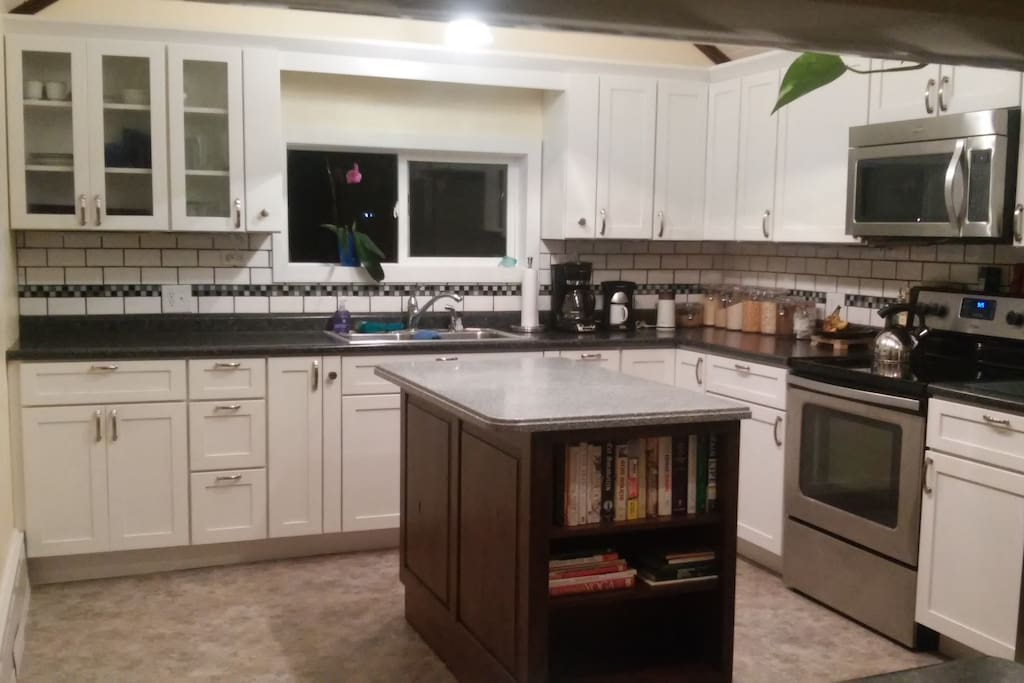 Large kitchen with island