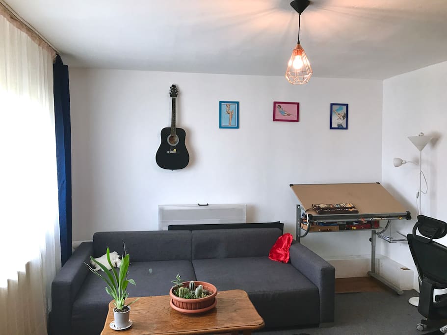 The living room - big couch to tell your story on
