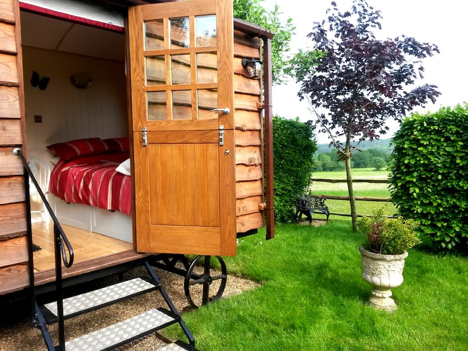 Garden area with downs views
