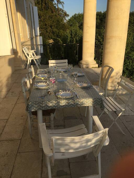 The terrace