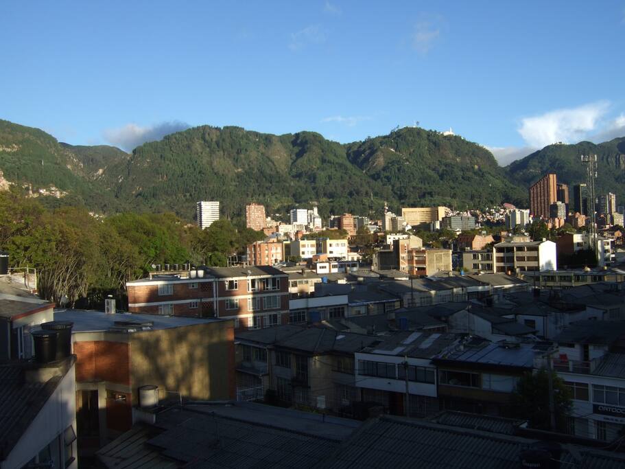 Master Bedroom view. Downtown Bogota.