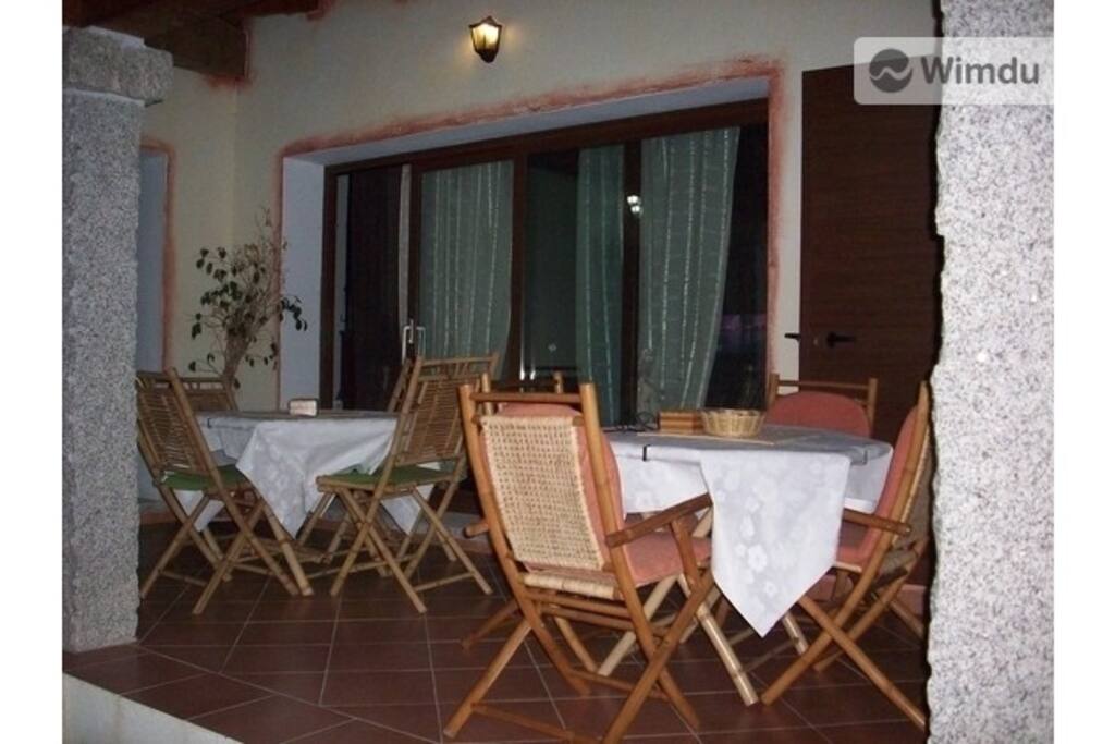 veranda esterna, spazio comune