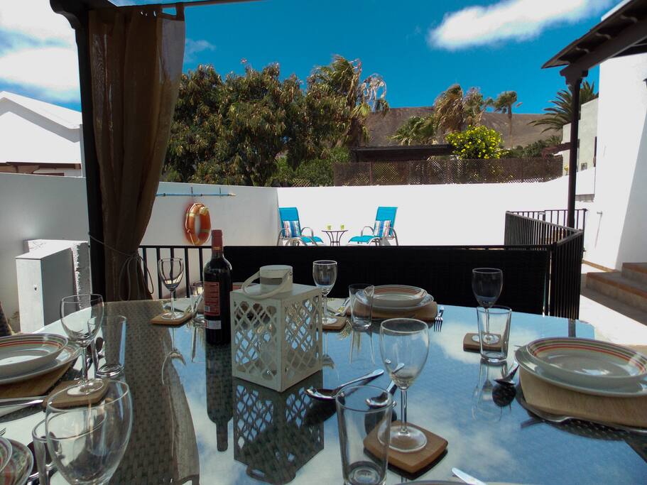 Dinner with a view (outside dining area)