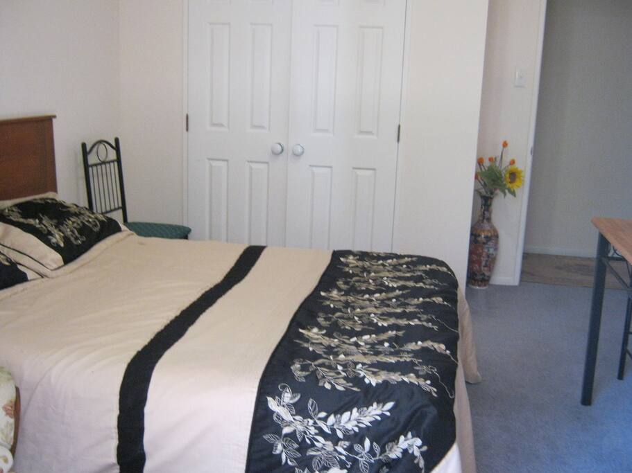 Comfy double bed for couples or plenty of room for singles with lots of cupboard space