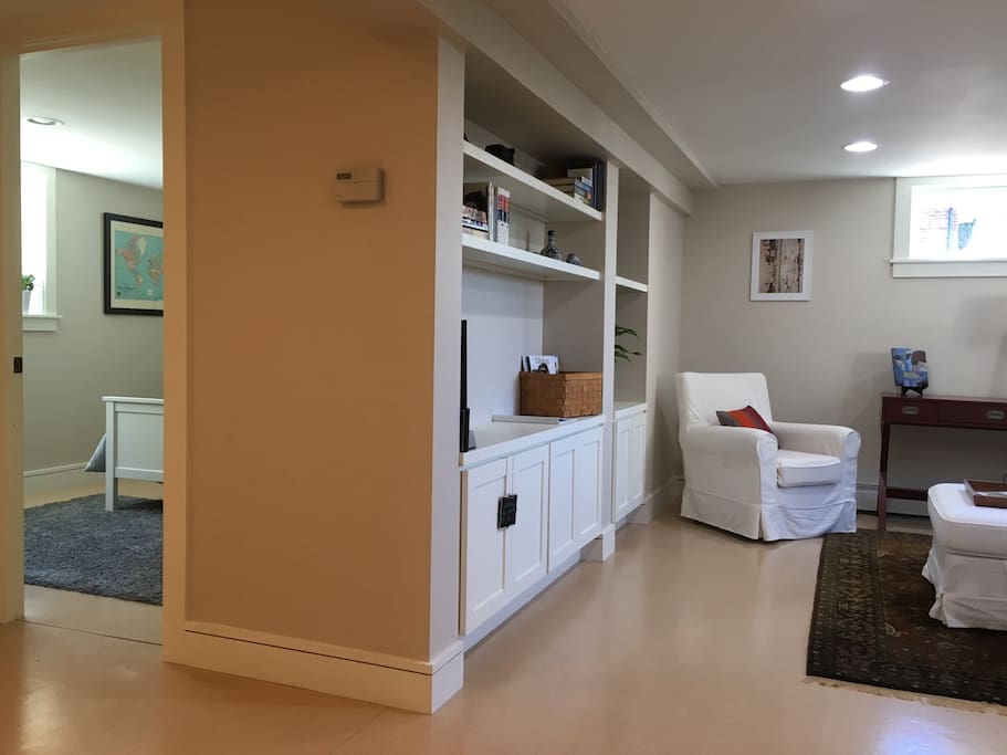 Two separate living spaces.