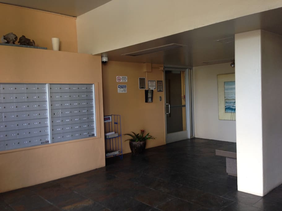 Secured entrance and two elevators!