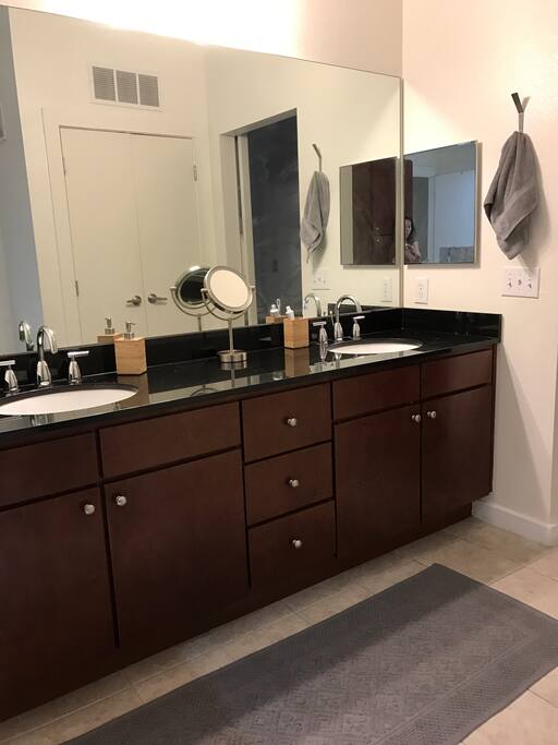Double sinks.