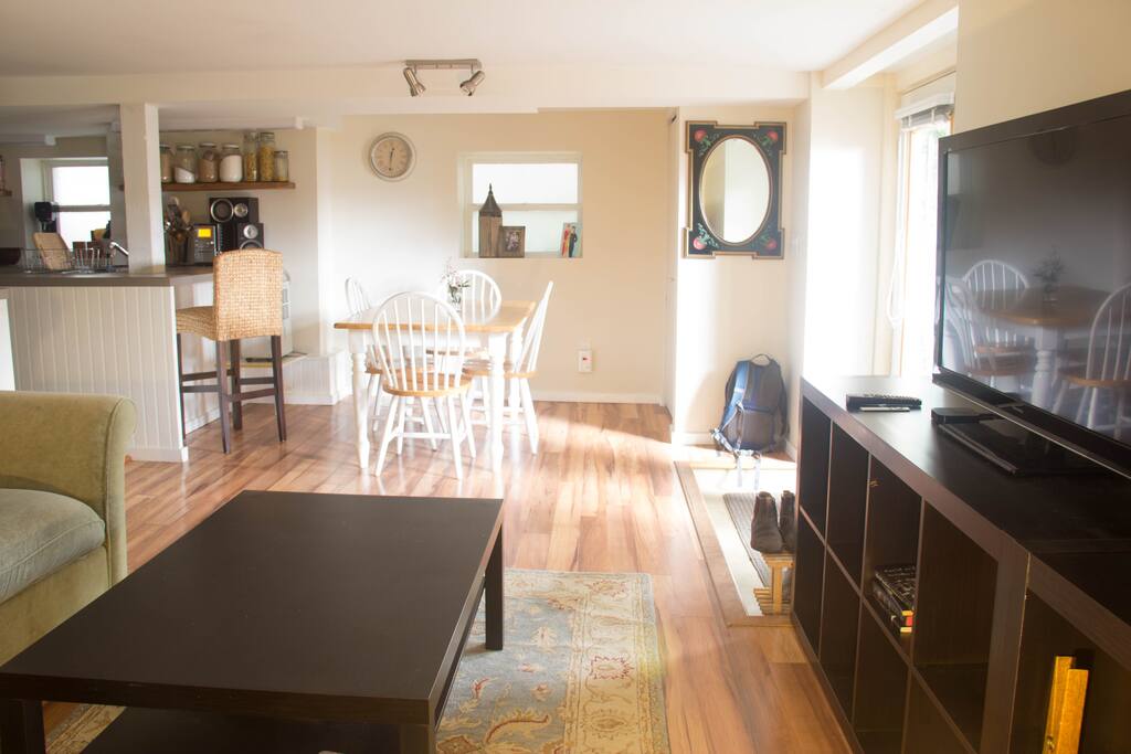 Living Room, Front Entrance and TV