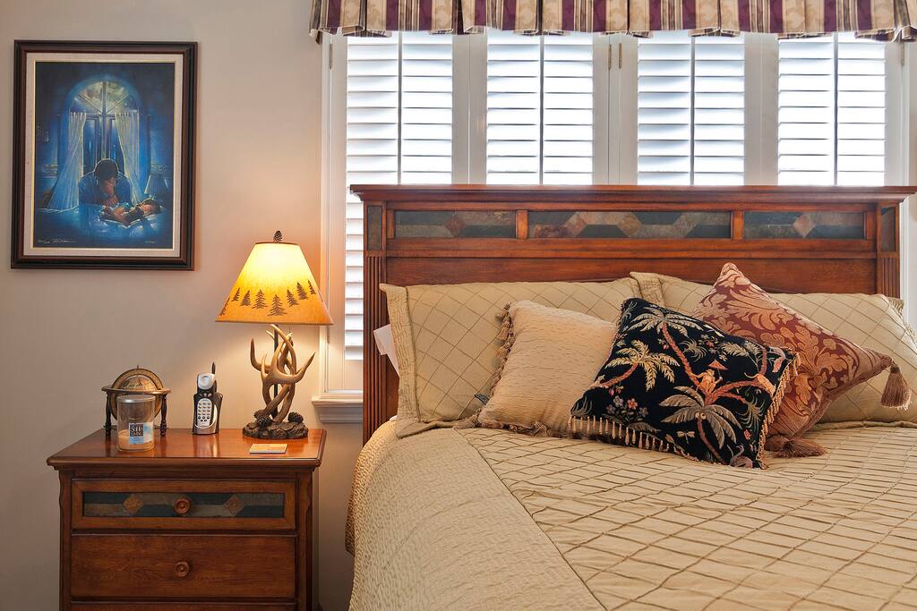 Queen-sized bed