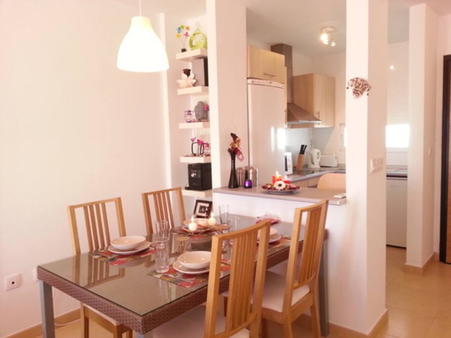Dining Area (with kitchen in back)