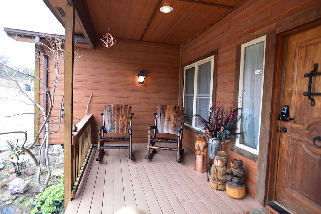 Inviting front porch