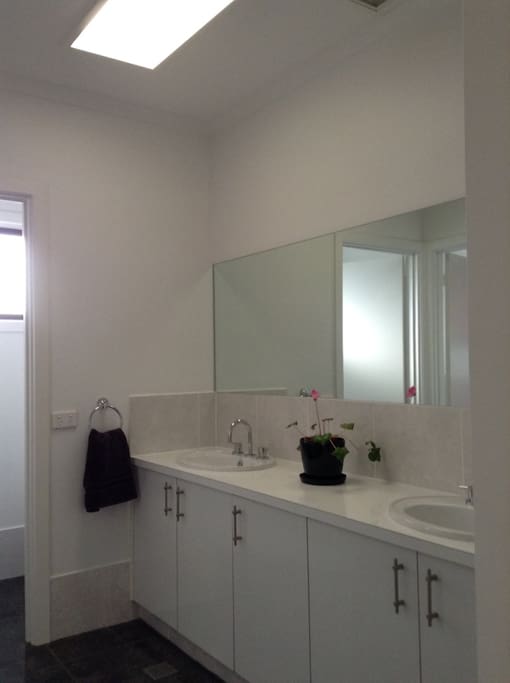 Double vanity in Guest Bathroom