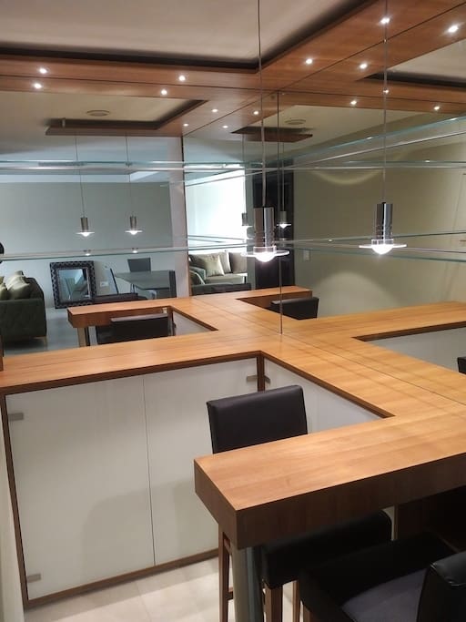 Le bar du double sejour
