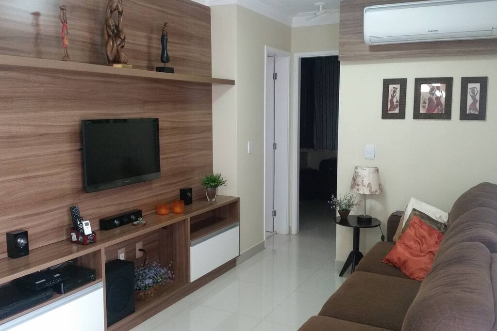 Sala de estar com ar condicionado