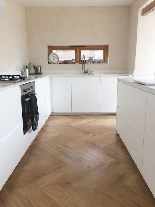 open plan kitchen