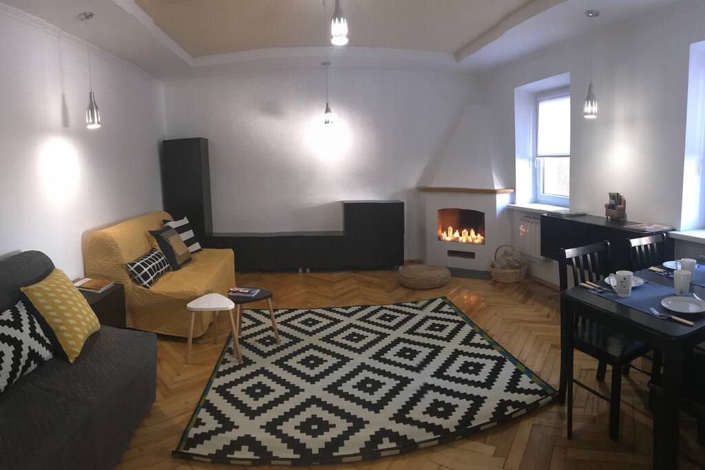 Downstairs room with 2 folding bed for 4 persons total