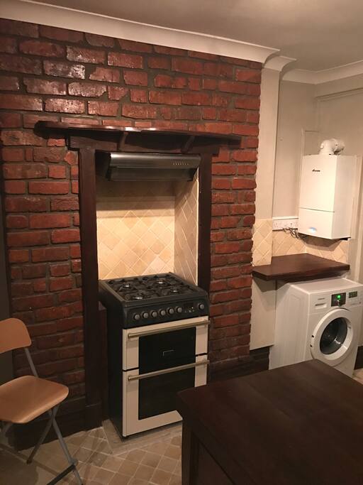 Microwave, top spec washing machine and gas range stove