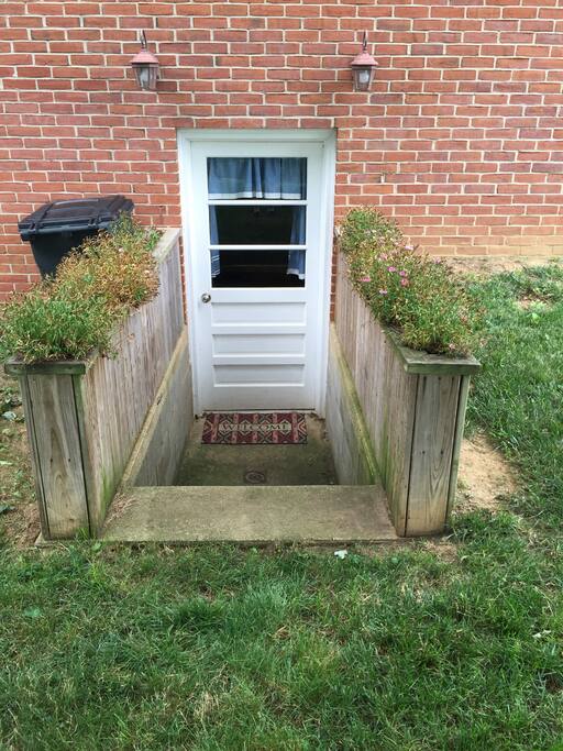 Your own private entrance welcomes you.