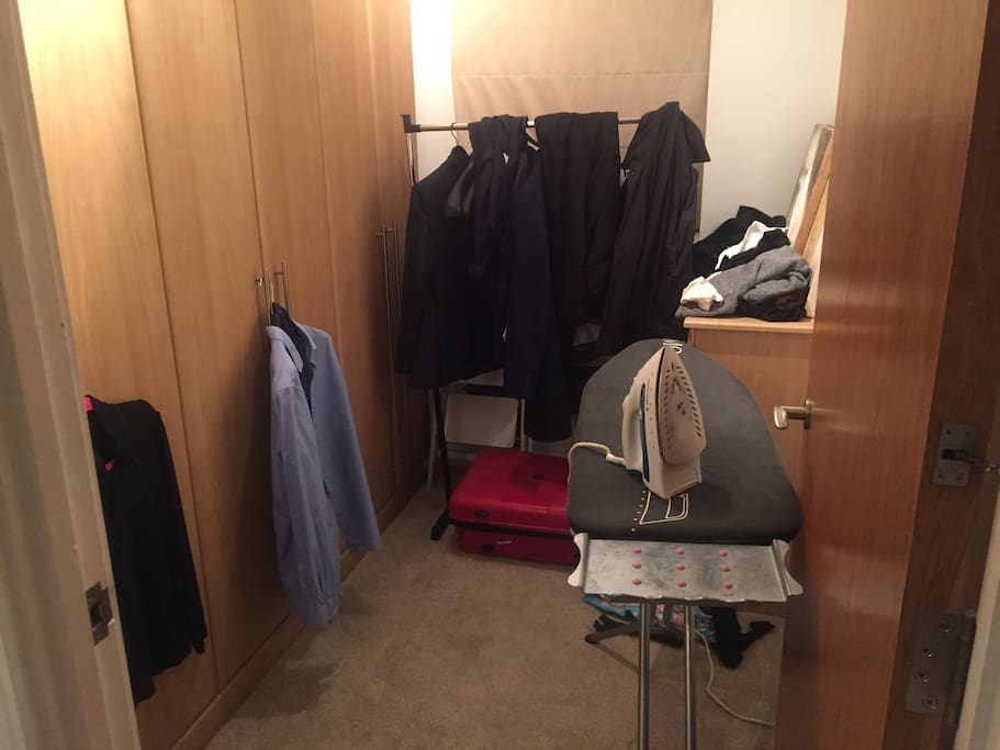 Wardrobes with iron and ironing board