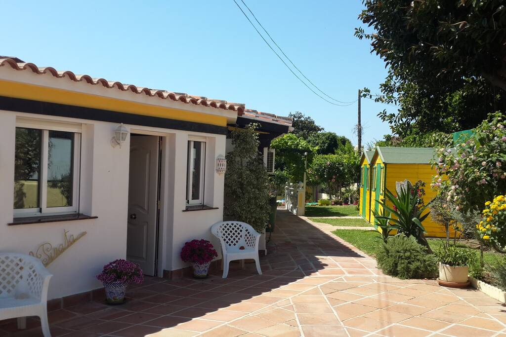 Entrance door of the villa