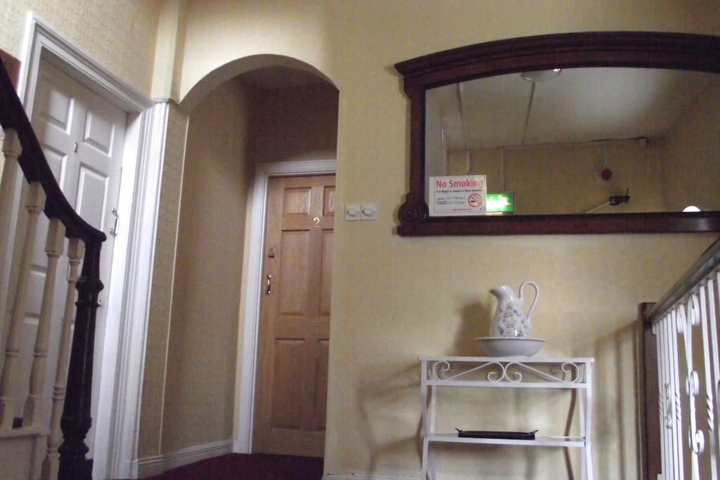 First floor landing and staircase.