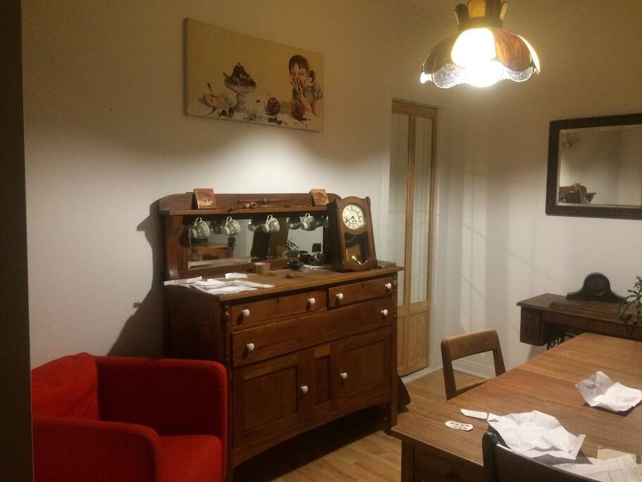 The dinning room! Table fits 6 and the ambiance is great!