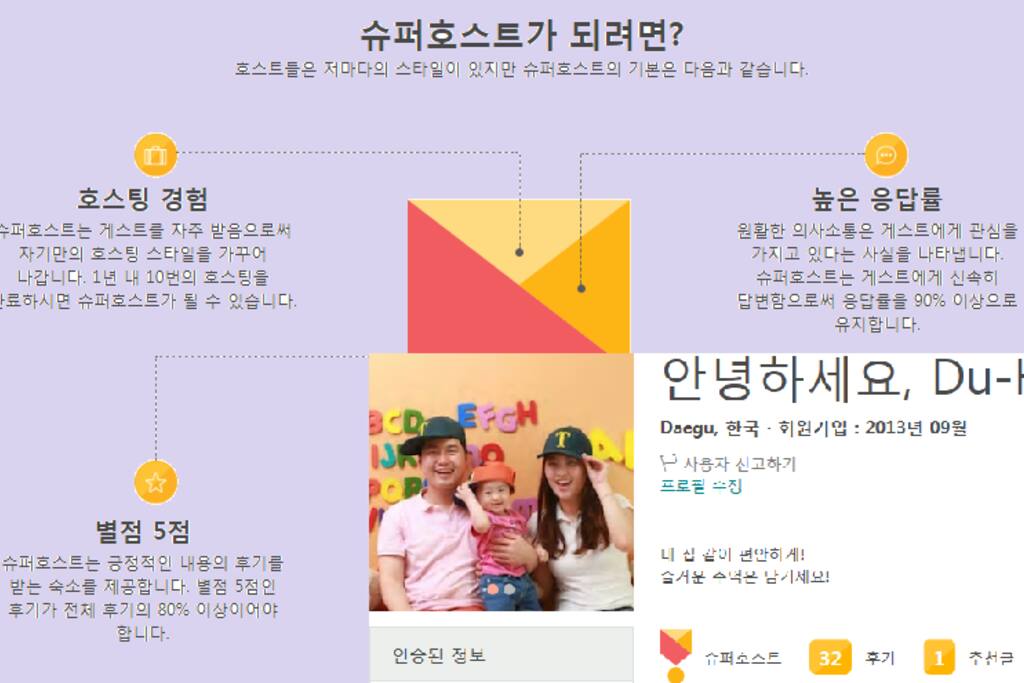 슈퍼호스트 인증!