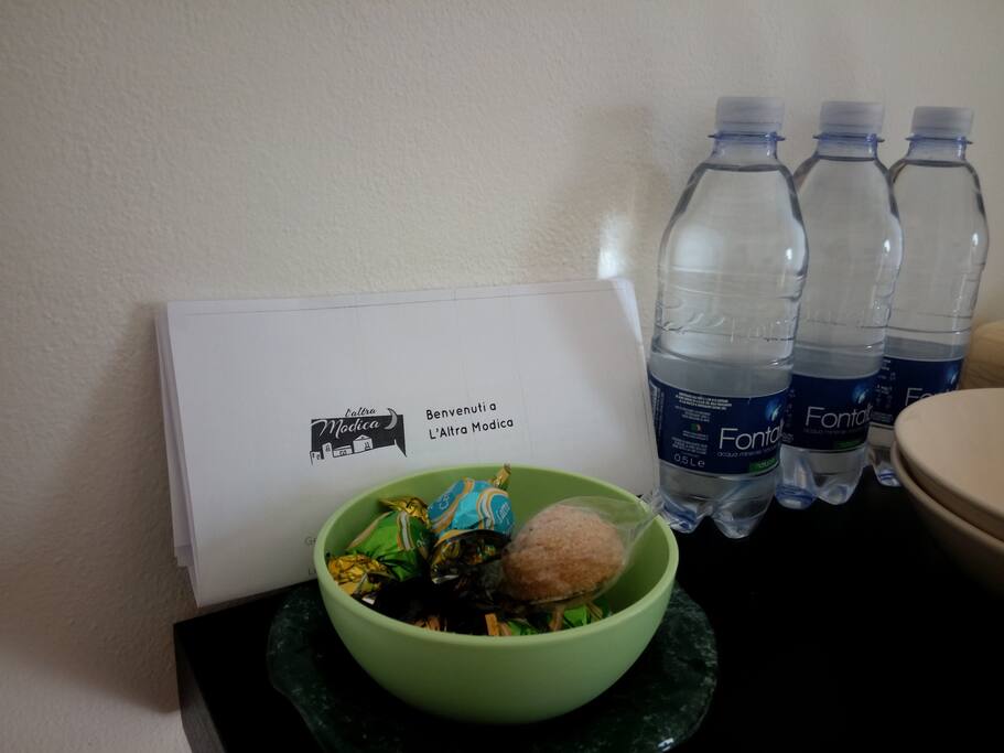 free water, candy