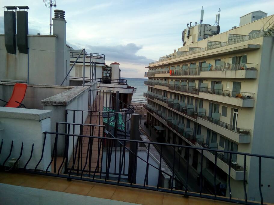 View from the terrace - the sea is but a minute away