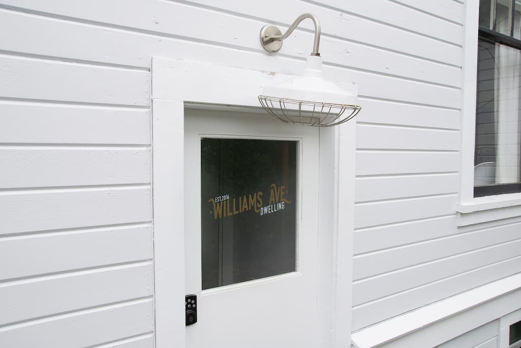 Private Entrance with digital door handle