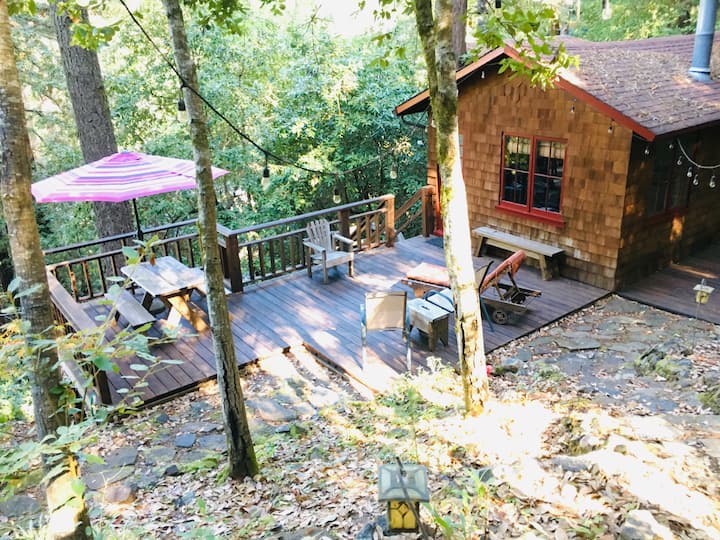 Russian River Treehouse Cabins for Rent in Guerneville, California