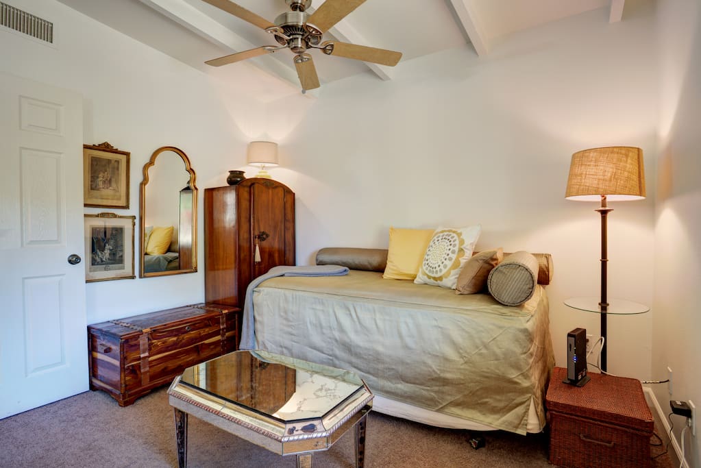 Fine antiques and artwork give this room a rich, special and distinct character.