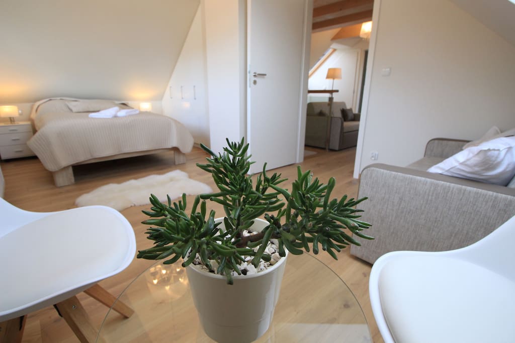 Double bedroom with beautiful views from the windows