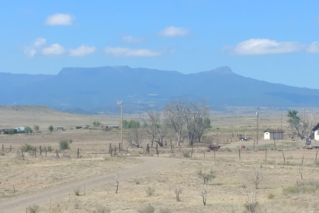 The breath taking views of Fishers peak and other mountain ranges.