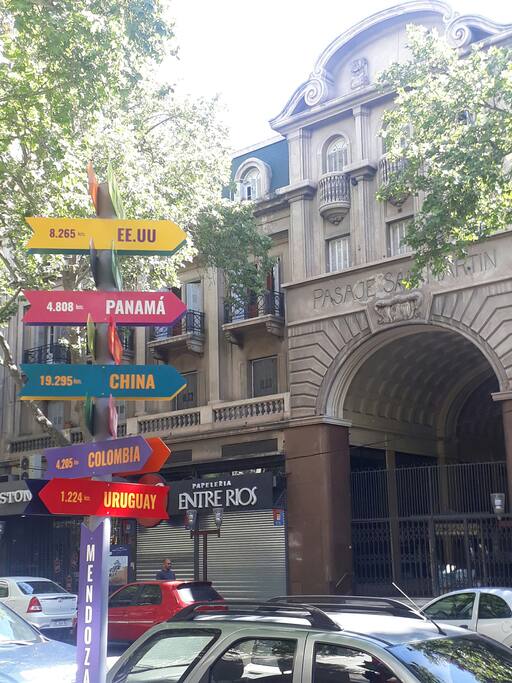 Vista entrada del Pasaje San Martìn.