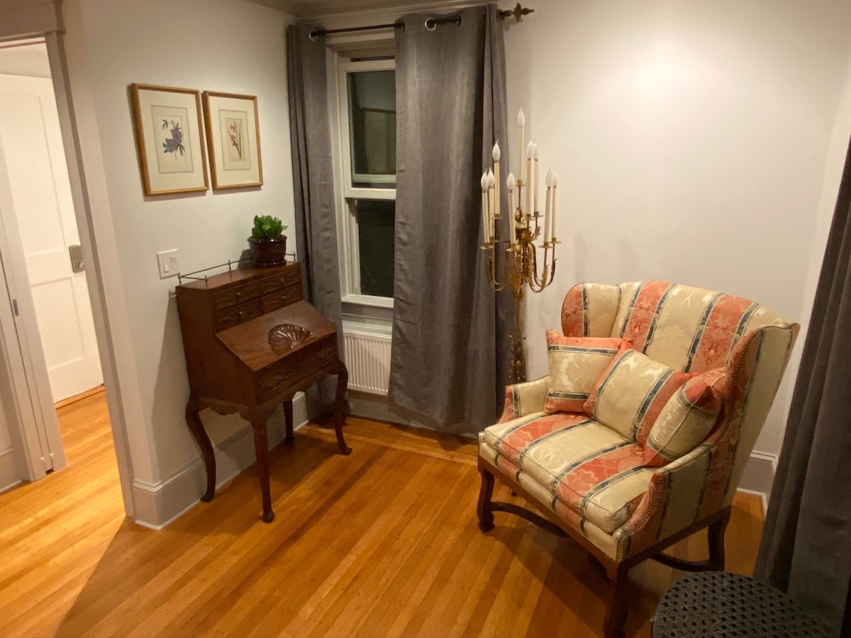 1890's antique secretary desk and oversize chair