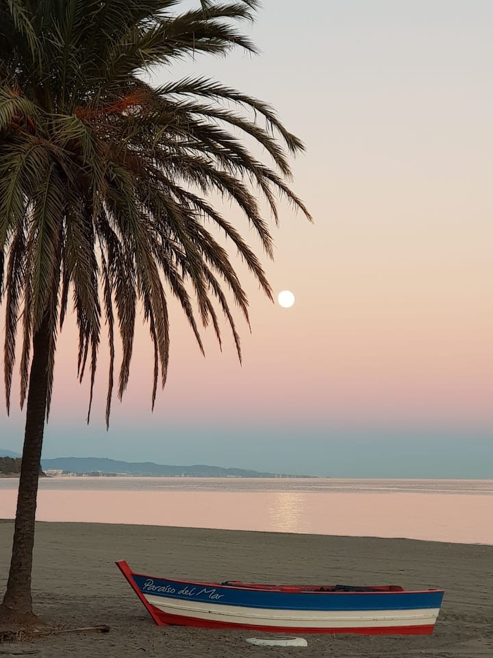 ESTEPONA, Bright oceanfront apartment.