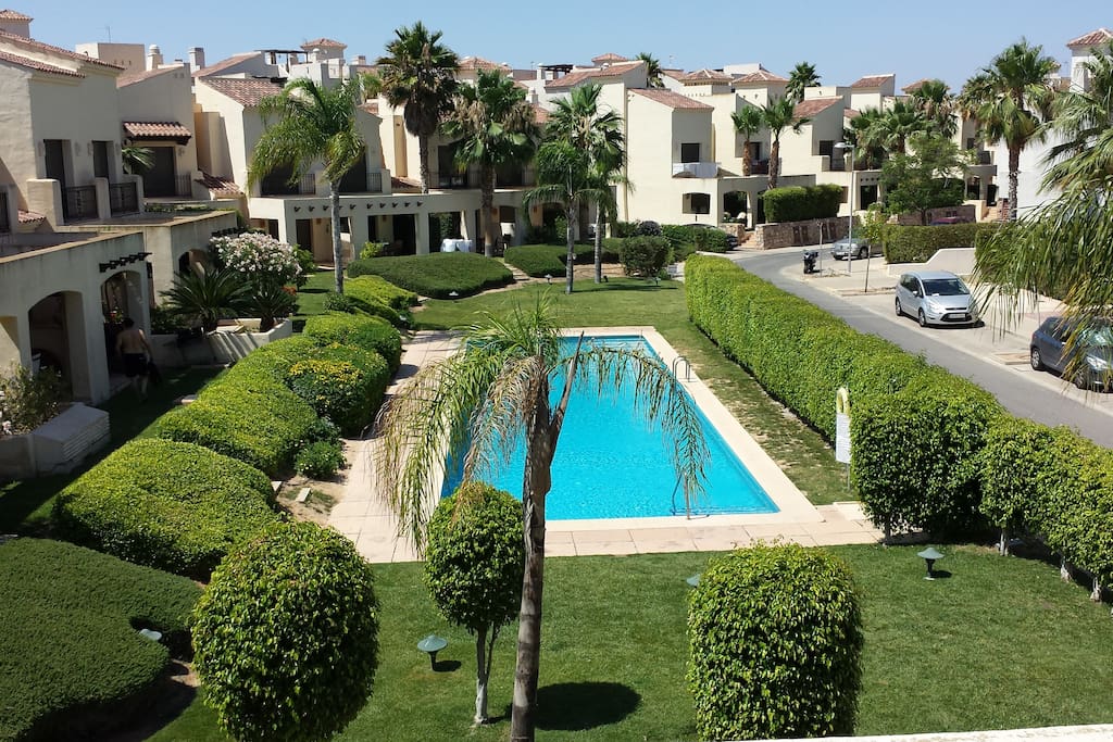 The View of the Pool From The Main Bedroom Balcony