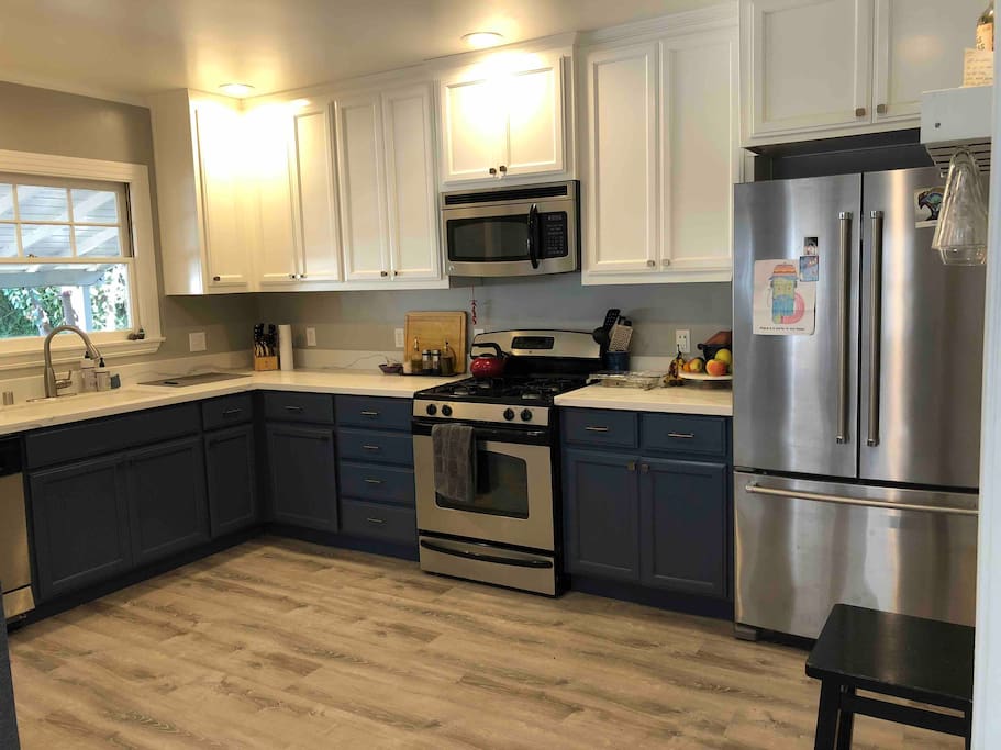 Fully stocked kitchen