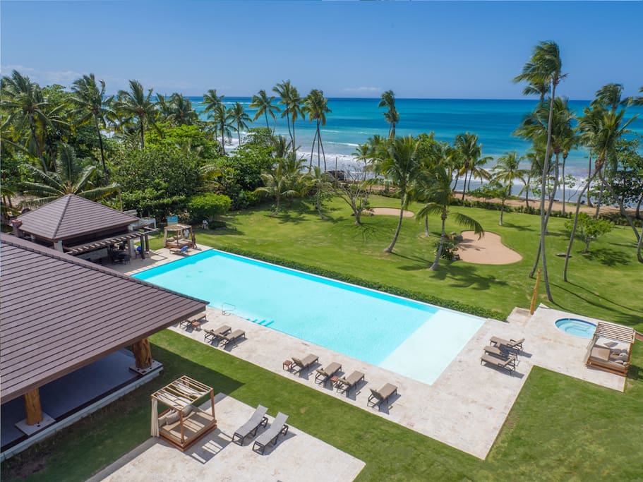 The Playa Bonita Beach Club, one of the exclusive amenities within the Playa Bonita complex.