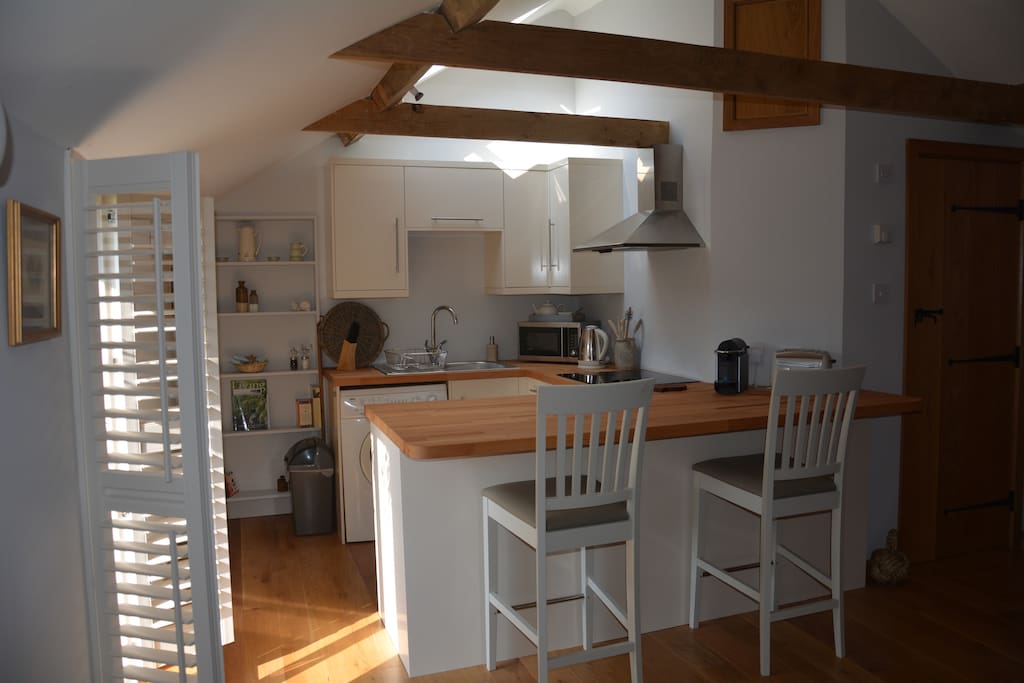 Open plan kitchen with everything you need.