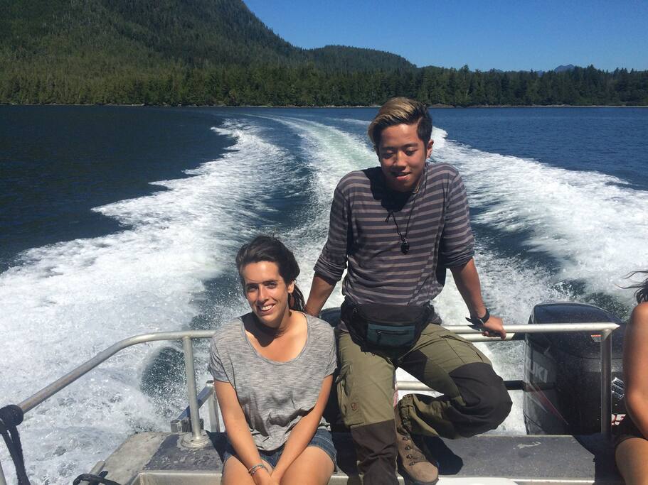 water taxi to and from the campground - included in your stay!