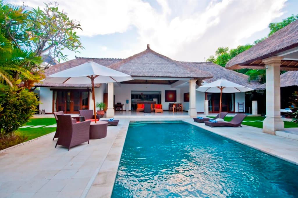 Villa from the pool